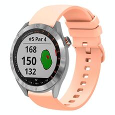 Per Garmin Approach S40 20mm Cinturino in silicone morbido a tinta unita (rosa)