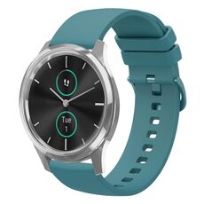 Per Garminmove Luxe 20mm cinturino in silicone morbido a tinta unita (verde pino)