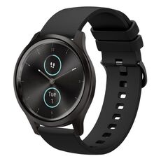 Per Garmin VivoMove Style 20mm Cinturino in silicone morbido a tinta unita (nero)