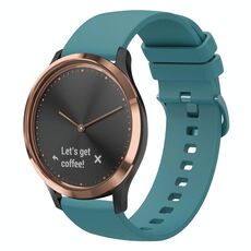 Per Garmin Vivomove HR Sport 20mm Cinturino in silicone morbido a tinta unita (verde pino)