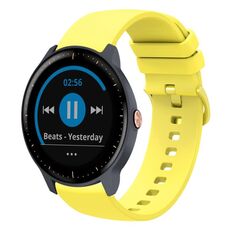 Per Garmin Vivoactive3 Music 20mm Cinturino in silicone morbido a tinta unita (giallo)