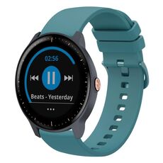 Per Garmin Vivoactive3 Music 20mm Cinturino in silicone morbido a tinta unita (verde pino)