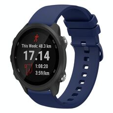 Per Garmin Forerunner 245 Music 20mm Cinturino in silicone morbido a tinta unita (blu navy)