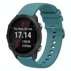 Per Garmin Forerunner 245 Music 20mm Cinturino in silicone morbido a tinta unita (verde pino)