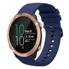 Per Garmin Forerunner 645 20mm cinturino in silicone morbido a tinta unita (blu navy)