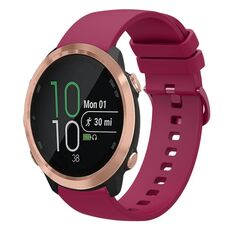 Per Garmin Forerunner 645 Cinturino in silicone morbido da 20 mm (bordeaux)