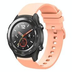 Per Huawei Watch 2 Cinturino per orologio in silicone morbido a tinta unita da 20 mm (rosa)