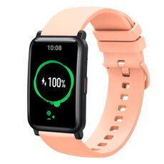 Cinturino per orologio in silicone morbido a tinta unita For Honor Watch ES 20 mm (rosa)