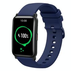 Cinturino per orologio in silicone morbido a tinta unita For Honor Watch ES da 20 mm (blu navy)