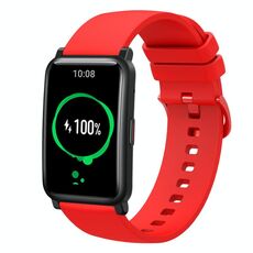 Cinturino per orologio in silicone morbido a tinta unita For Honor Watch ES da 20 mm (rosso)