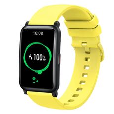 Cinturino per orologio in silicone morbido a tinta unita For Honor Watch ES da 20 mm (giallo)