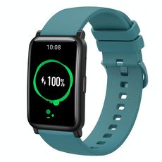 Cinturino per orologio in silicone morbido a tinta unita For Honor Watch ES da 20 mm (verde pino)