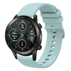 Per Honor MagicWatch2 42mm 20mm cinturino in silicone morbido a tinta unita (verde zaffiro)