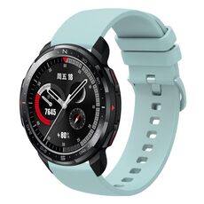 Cinturino per orologio in silicone morbido a tinta unita For Honor Watch GS Pro da 22 mm (verde zaffiro)
