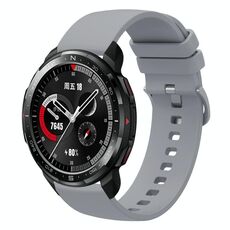 Cinturino per orologio in silicone morbido a tinta unita For Honor Watch GS Pro da 22 mm (grigio)