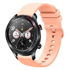 Cinturino per orologio For Honor Watch Dream 22mm in silicone morbido a tinta unita (rosa)