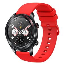 Cinturino per orologio in silicone morbido a tinta unita For Honor Watch Dream da 22 mm (rosso)