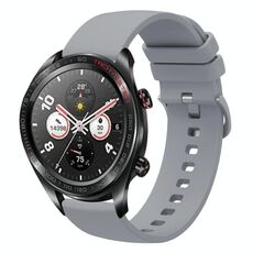 Cinturino per orologio in silicone morbido a tinta unita For Honor Watch Dream 22 mm (grigio)