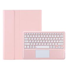Per Honor Pad 9 AH19-A Custodia in pelle per tablet con tastiera Bluetooth ultrasottile staccabile in TPU con touchpad (rosa)