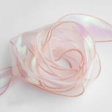 4 cm x 9 m champagne rosa sinfonia coda di pesce filato fiore torta cottura nastro da imballaggio nastro decorativo in pizzo