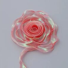 4 cm x 9 m Begonia Red Symphony coda di pesce filato fiore torta cottura nastro da imballaggio nastro decorativo in pizzo