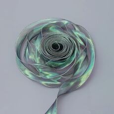 Nastro decorativo in pizzo da 4 cm x 9 m, filato a coda di pesce sinfonia verde, per torte e torte, nastro da imballaggio