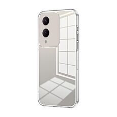 Per vivo Y17s Custodia per telefono con foro sottile con placcatura trasparente (trasparente)