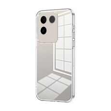 Per vivo S17e / iQOO Z7 Pro Custodia per telefono con foro sottile con placcatura trasparente (trasparente)