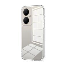 Per vivo Y35M+ / Y35+ / Y27 4G Custodia per telefono con foro sottile con placcatura trasparente (trasparente)