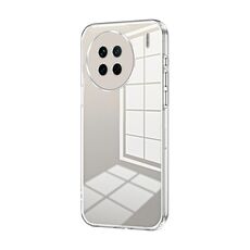 Per vivo X90 / X90s Custodia per telefono con foro sottile con placcatura trasparente (trasparente)