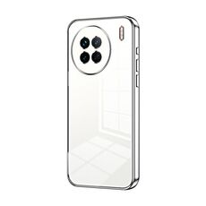 Per vivo X90 / X90s Custodia per telefono con foro sottile con placcatura trasparente (Argento)