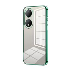 Per vivo Y100 / Y100A Custodia per telefono con foro sottile con placcatura trasparente (verde)