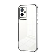 Per vivo T2x Custodia per telefono con foro sottile con placcatura trasparente (Argento)