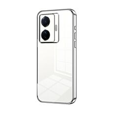 Per vivo S15e / T1 Pro Custodia per telefono con foro sottile con placcatura trasparente (Argento)