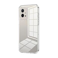 Per vivo T1 5G Custodia per telefono con foro sottile con placcatura trasparente (trasparente)