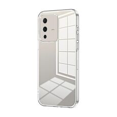 Per vivo S12 / V23 5G Custodia per telefono con foro sottile con placcatura trasparente (trasparente)