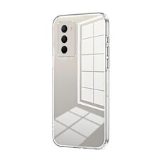 Per vivo T1 / iQOO Neo5 SE Custodia per telefono con foro sottile con placcatura trasparente (trasparente)