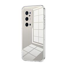 Per vivo X70 Pro+ Custodia per telefono con foro fine con placcatura trasparente (trasparente)