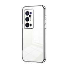 Per vivo X70 Pro+ Custodia per telefono con foro sottile con placcatura trasparente (Argento)