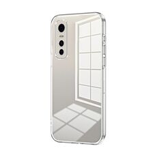 Per vivo S7e / Y73s Custodia per telefono con foro sottile con placcatura trasparente (trasparente)