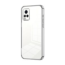 Per vivo S7 / V20 Pro Custodia per telefono con foro sottile con placcatura trasparente (Argento)