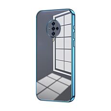Per vivo S6 Custodia per telefono con foro sottile con placcatura trasparente (blu)