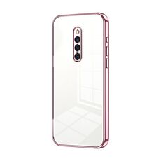 Per vivo X27 Pro Custodia per telefono con foro sottile con placcatura trasparente (rosa)
