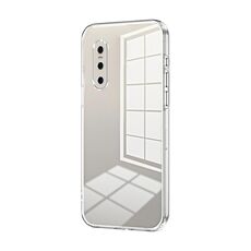 Per vivo X27 Custodia per telefono con foro sottile con placcatura trasparente (trasparente)