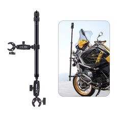 Morsetti per moto a doppia testa e testa singola Manubrio Asta per selfie telescopico a 3 stadi con montaggio fisso