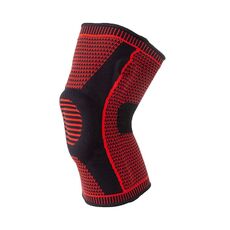 Cuscinetti protettivi per fitness con tutore sportivo in silicone con supporto a doppia molla, specifica: taglia XXXL (rosso nero)