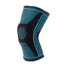 Cuscinetti protettivi per fitness con tutore sportivo in silicone con supporto a doppia molla, specifica: taglia XXXL (blu nero)