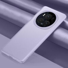 Custodia per telefono antiurto all-inclusive in pelle tinta unita per Honor Magic6 Pro (viola)