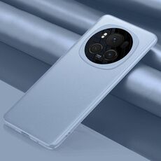 Custodia per telefono antiurto all-inclusive in pelle tinta unita per Honor Magic6 Pro (blu)