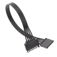 Cavo di prolunga SATA da 15 pin maschio e femmina per alimentatore da 60 cm Cavi di collegamento per l'alimentazione del disco rigido durevoli